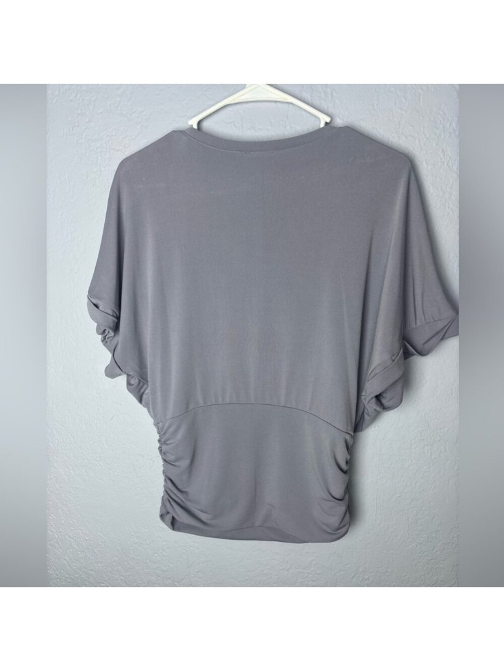 Gray Blouse Elegant Top - Picture 2 of 3